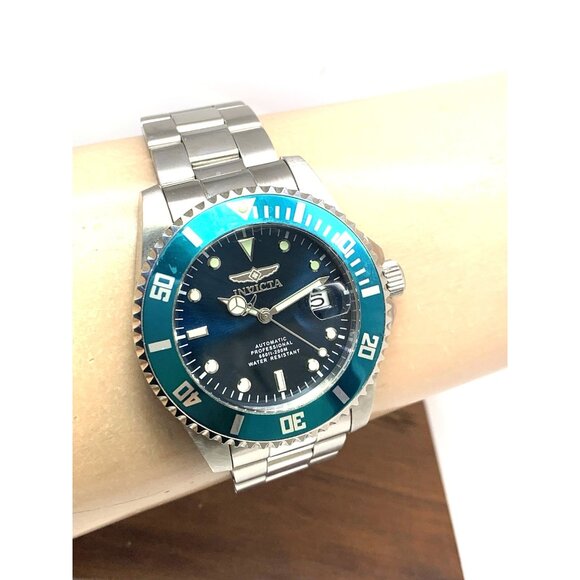 Invicta Men's Watch 36972 Pro Diver Automatic Blue Dial Silver Steel 44mm - Picture 12 of 15